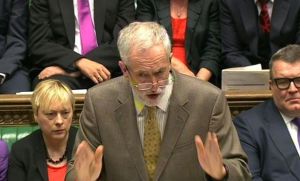 Corbyn speaking at Prime Minister's Questions