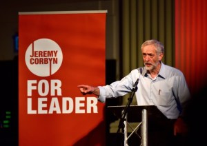 Corbyn standing for Labour leader at Open, Norwich